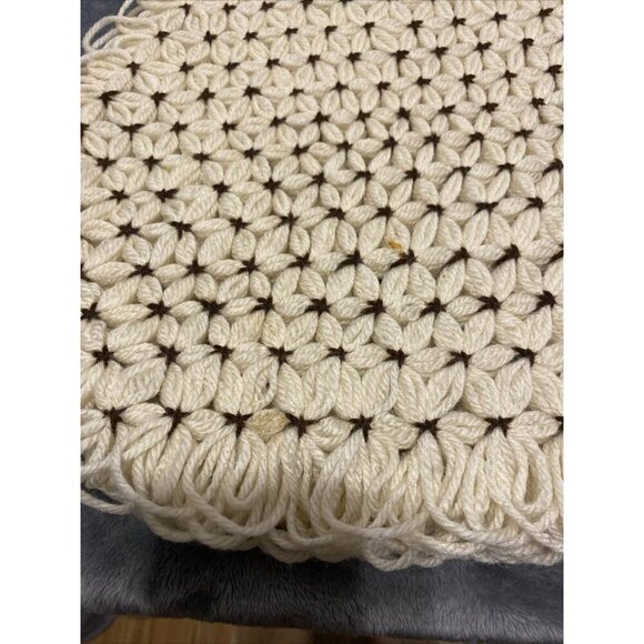 Handmade Crochet Oval Placemats Cottage Chic Shabby VTG Kitchen Linen Doilies - Picture 8 of 12